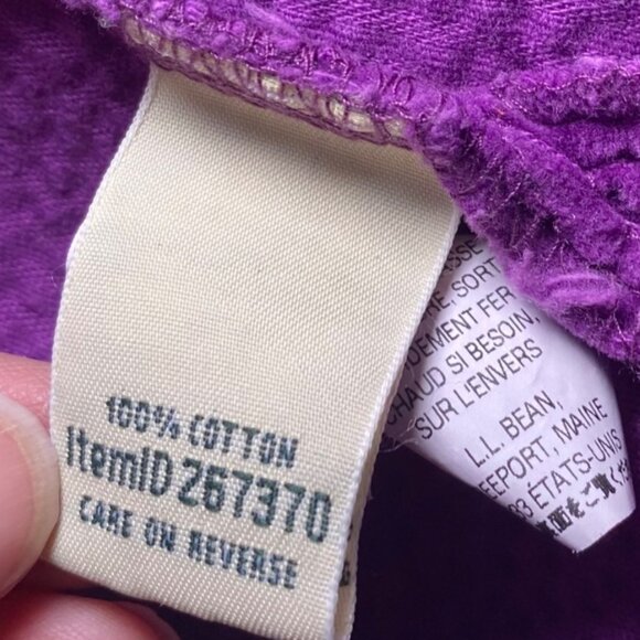 Vintage Purple Corduroy Button Shirt Shacket Medium Cottagecore Casual Comfort - Picture 3 of 5